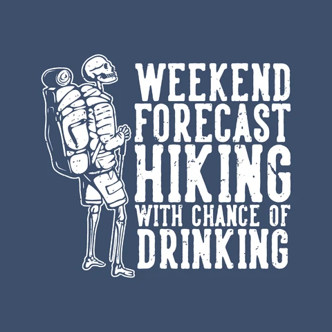 EPS,JPG Vintage Hiking Adventure Illustration