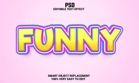 PSD Funny Text Effect