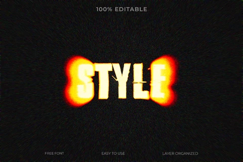 PSD Style Font Style Text Effect