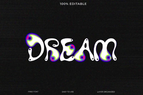 PSD Dream Font Style Text Effect