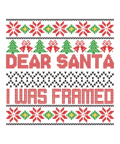 PNG,AI,EPS Dear Santa I Was Framed