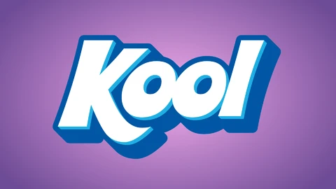 AI,EPS Texto 3d kool-aid