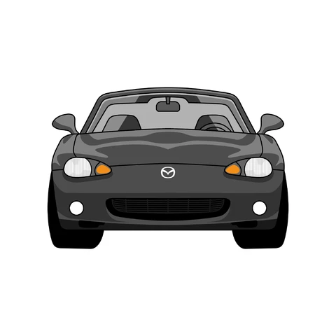 EPS,JPG Ilustración minimalista de un coche
