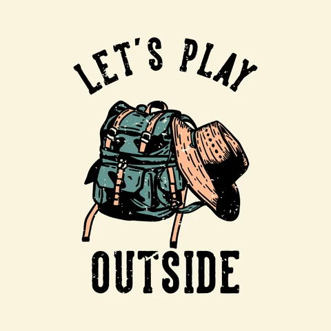 EPS,JPG Vintage Outdoor Adventure Illustration