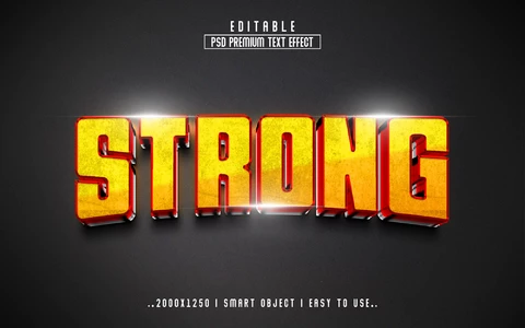 PSD Effet de style de texte fort
