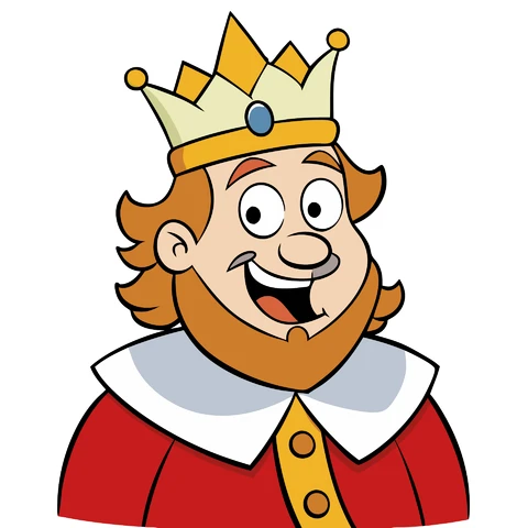 AI,JPG Cartoon King Character Illustration