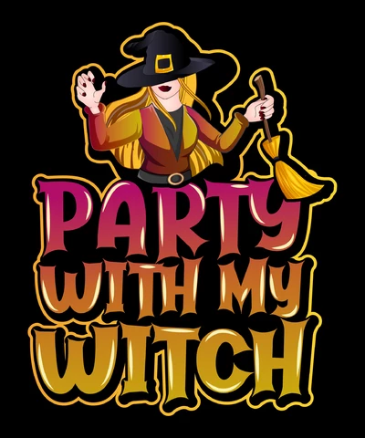 PNG,AI,EPS Fête avec ma sorcière