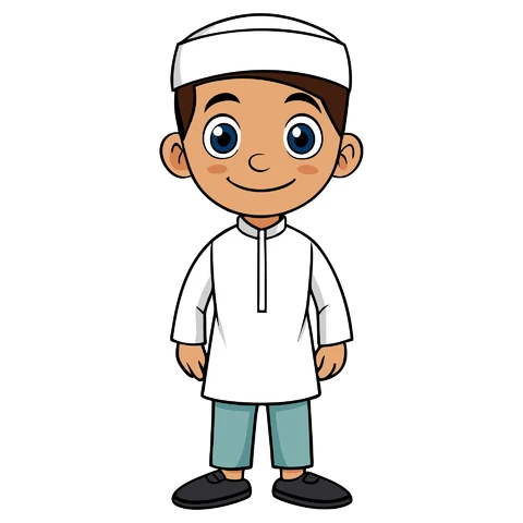 AI,JPG Cartoon Character in Traditional Attire