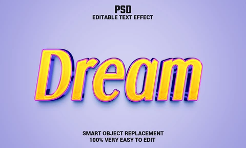 PSD Dream Text Effect