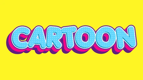 AI,EPS Colorful Pop Art Cartoon Text Effect