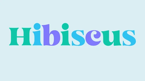 AI,EPS Effet de texte Hibiscus