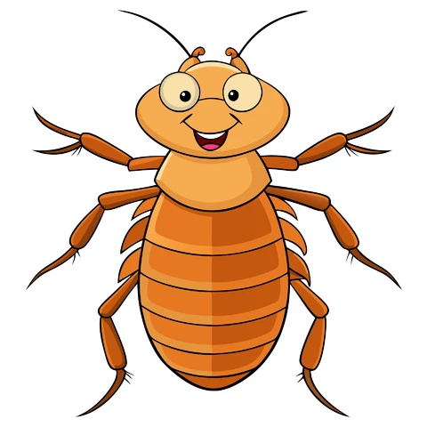 AI,JPG Cartoon Style Happy Insect Illustration
