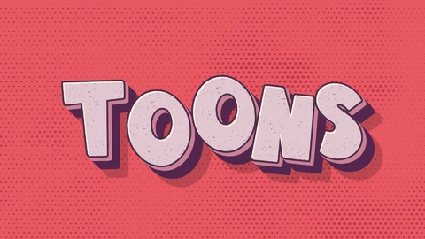 AI,EPS Effet de texte Toons