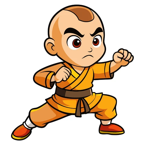 AI,JPG Cartoon Martial Arts Character Illustration