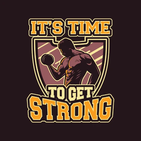 EPS,JPG Vintage Style Fitness Motivation Badge