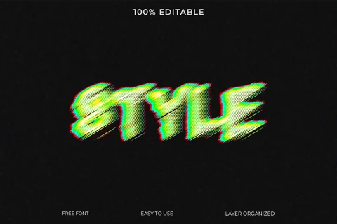 PSD Estilo estilo de fonte efeito de texto