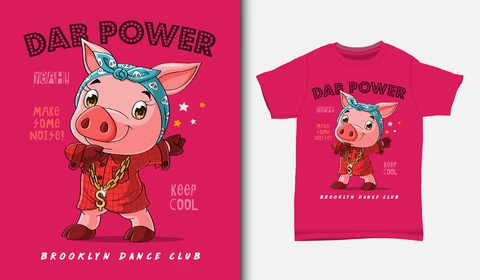 EPS,JPG Urban Pop Art Style T-Shirt Design
