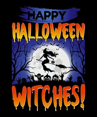 PNG,AI,EPS Feliz Halloween brujas