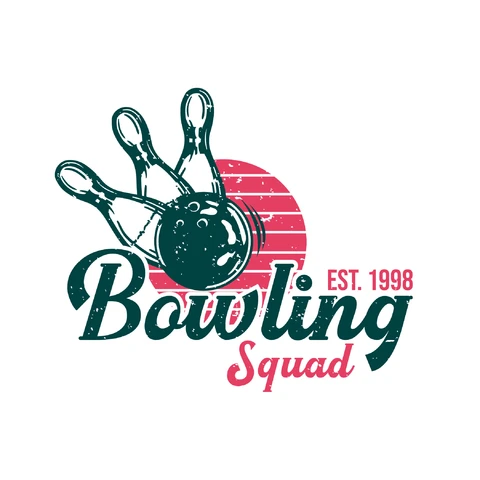 EPS,JPG Retro Bowling Squad Emblem