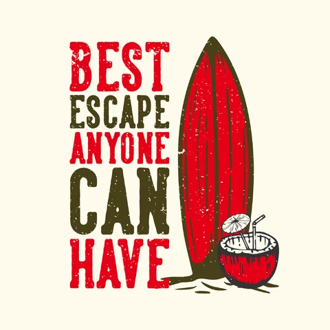 EPS,JPG Vintage Surf Style Graphic