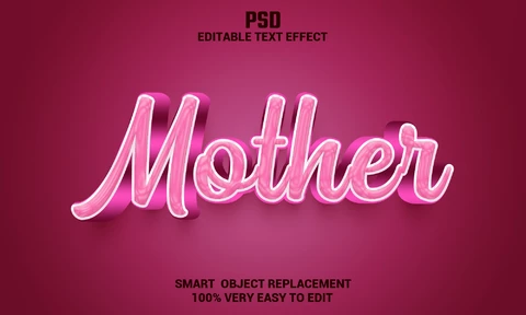 PSD Efecto texto madre