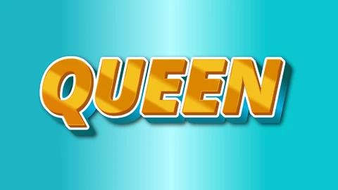 EPS,AI Stile del carattere del testo Queen gold