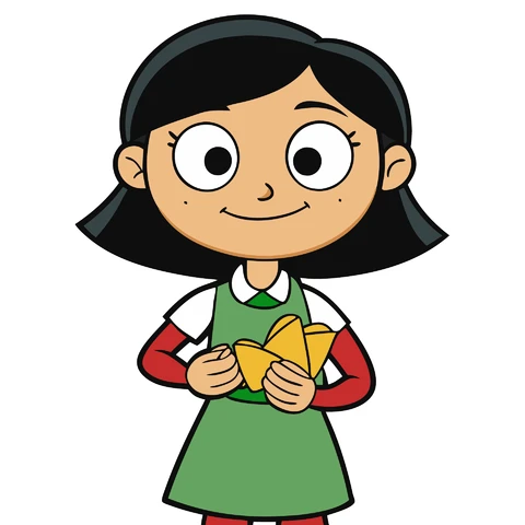 AI,JPG Cartoon Character with Food Elements
