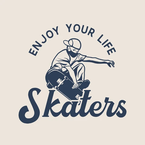 EPS,JPG Gráfico de skatista em estilo vintage
