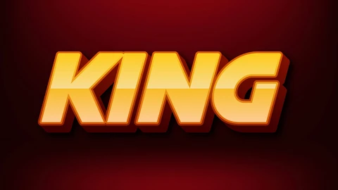 AI,EPS Effet de texte King 3d