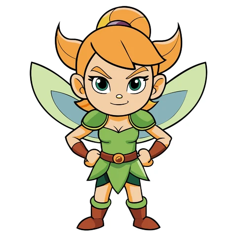 AI,JPG Cartoon Fairy Character Illustration