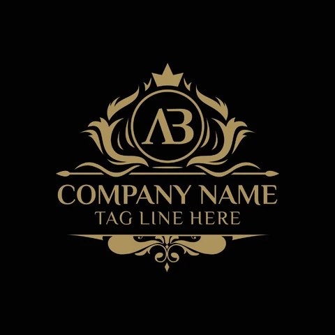 EPS,JPG Logo z monogramem w stylu vintage