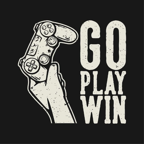 EPS,JPG Vintage Retro Gaming Illustration