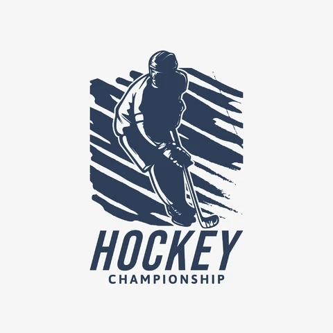 EPS,JPG Vintage Hockey Championship Emblem