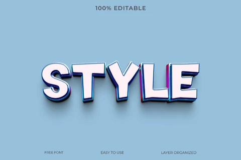 PSD Style style de police effet de texte