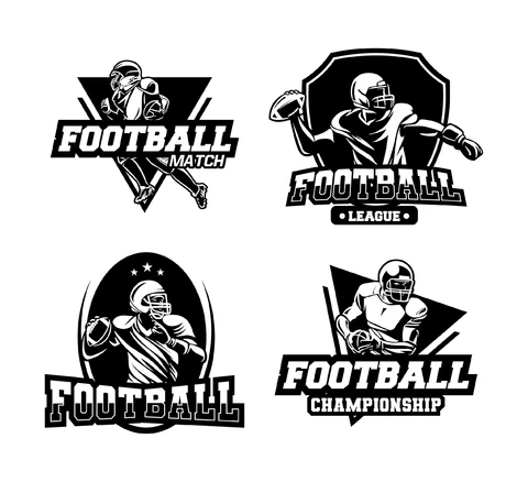EPS,JPG Monochrome Sports Logo Collection