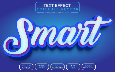 AI,EPS Efeito de texto inteligente