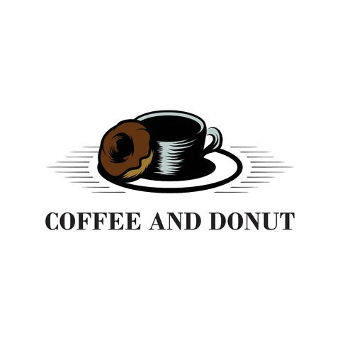 EPS,JPG Vintage Coffee Shop Logo Design