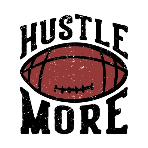 EPS,JPG Vintage Sports Typography with Football