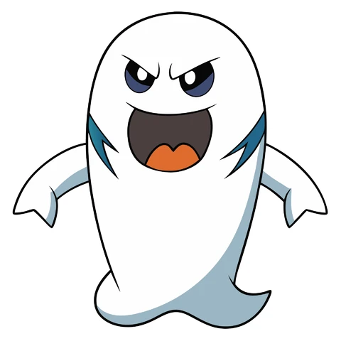 AI,JPG Cartoon Ghost Character Illustration