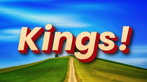 AI,EPS Efeito de texto 3d kings