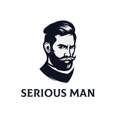 EPS,JPG Męskie logo w stylu vintage