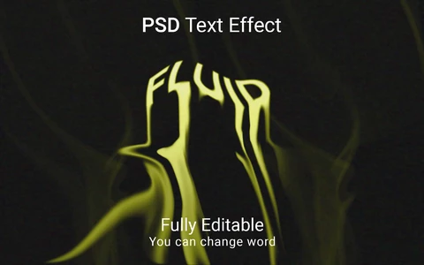 PSD Fluid Font Style Effect