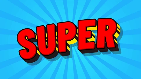 AI,EPS Super Comic Text Effect