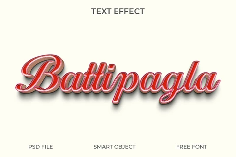 PSD Retro 3D Text Effect with Shadow