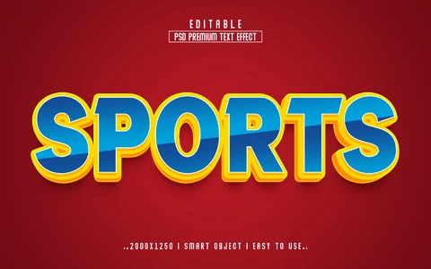 PSD Sports Text Effect