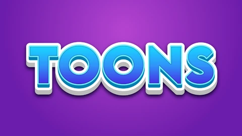 EPS,AI Efecto de texto Toons
