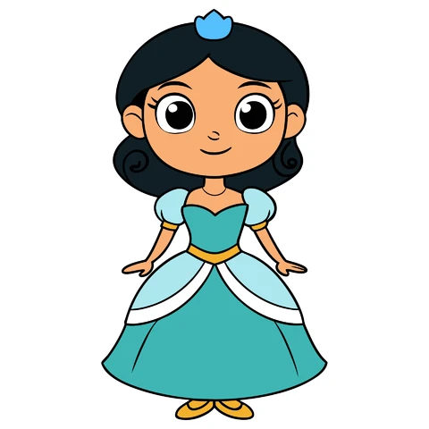 AI,JPG Cute Cartoon Character Illustration