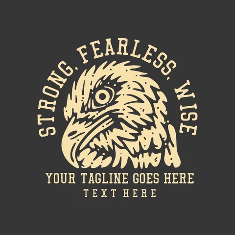 EPS,JPG Vintage Style Eagle Emblem Design