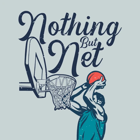 EPS,JPG Vintage Basketball Illustration