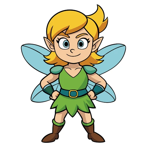 AI,JPG Cartoon Fairy Character Illustration